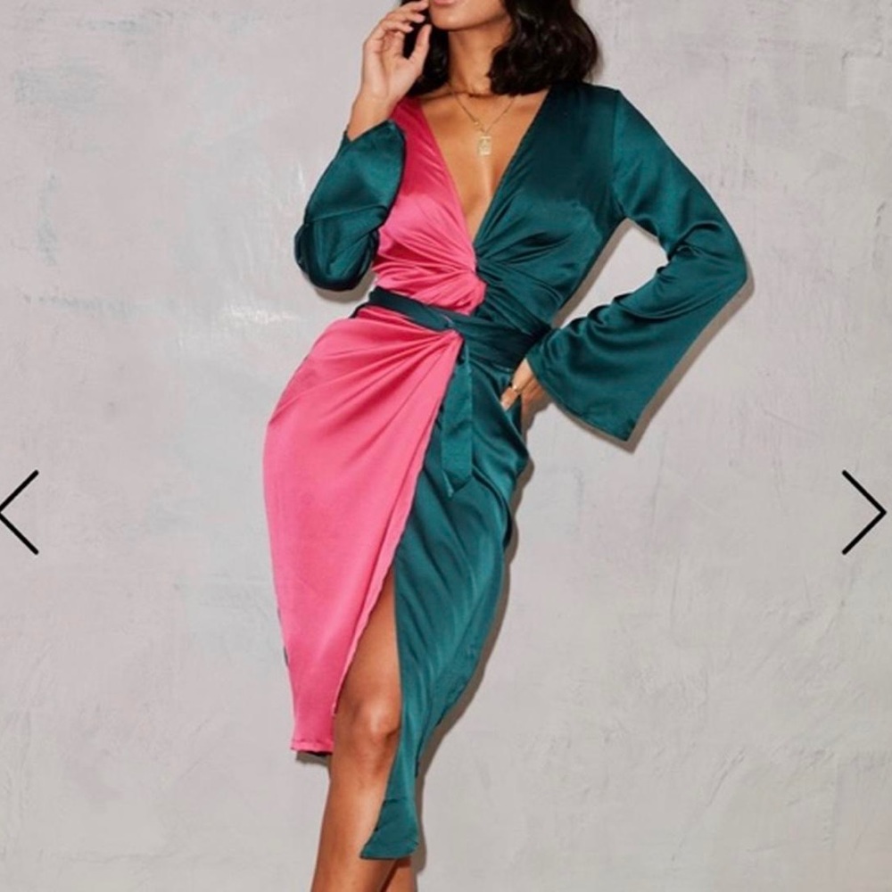 Never Fully Dressed Green & Pink Jaspre Skirt